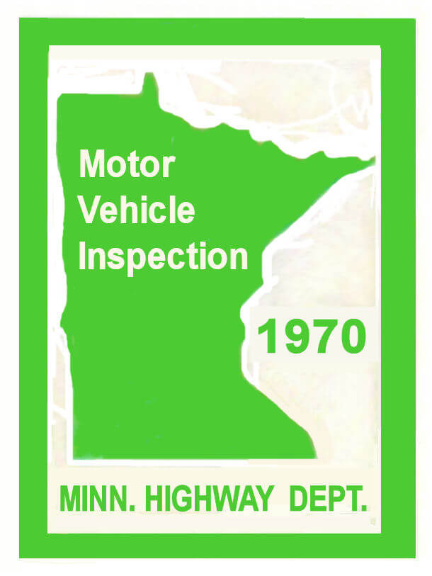 (image for) 1970 Minnesota INSPECTION Sticker